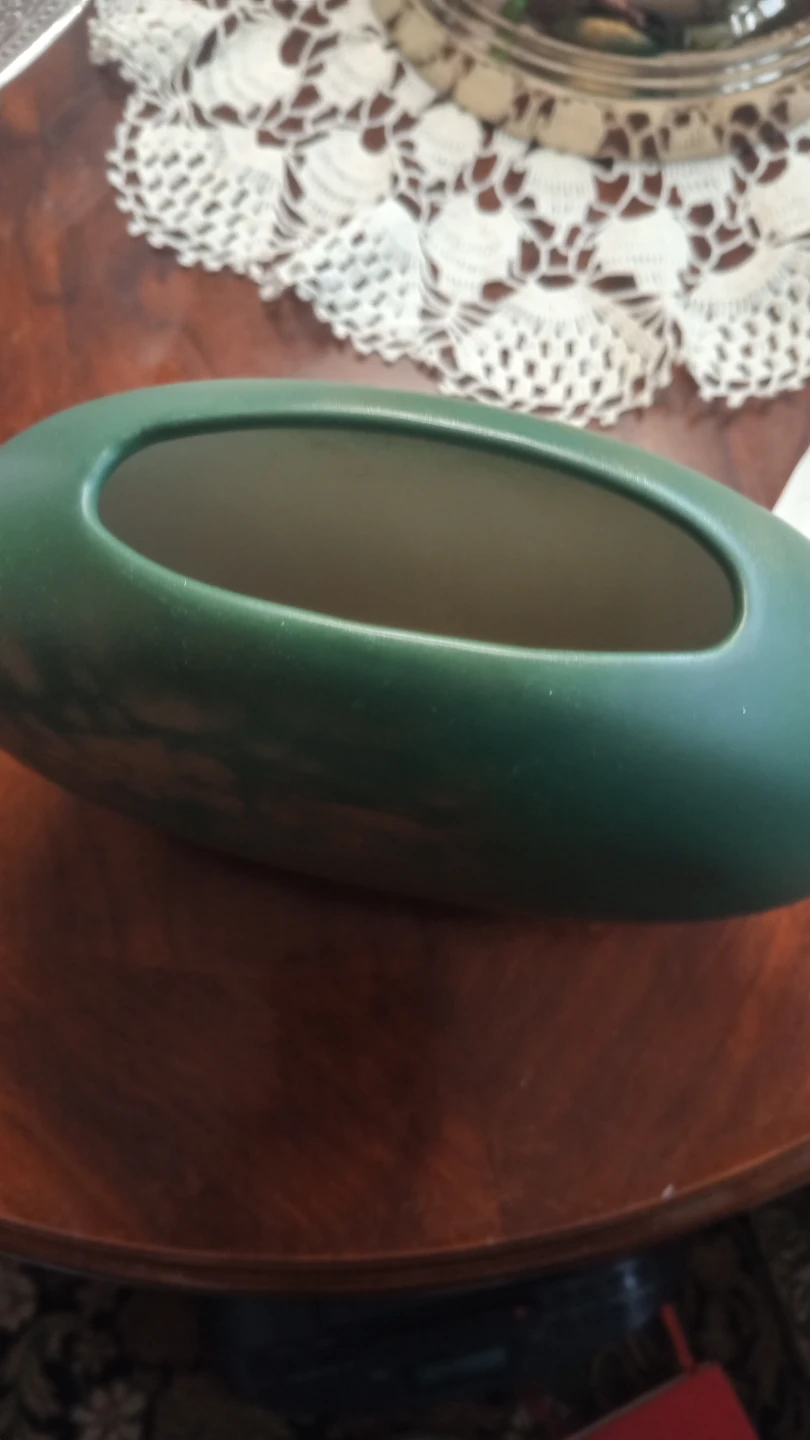 Green Vase with Gold leaf  Pattern - photo 3