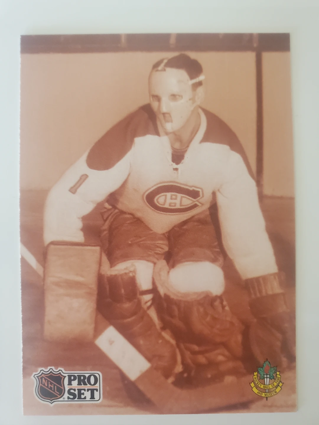 Pro Set Jacques Plante Hockey Card