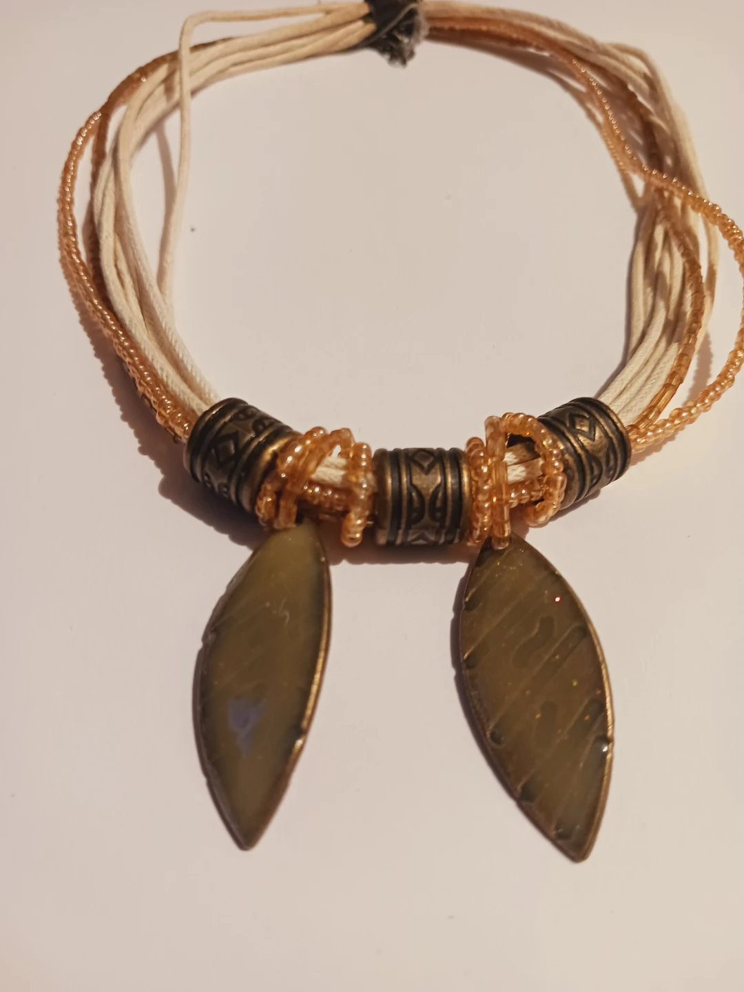African Tribal Beaded Necklace with Unique Charms - photo 5