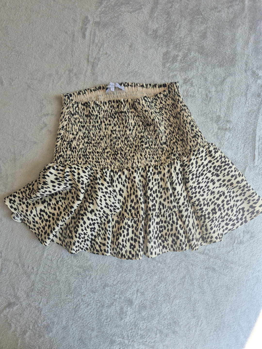 Endless Rose Smocked Leopard Print Mini Skirt - Size S - photo 3