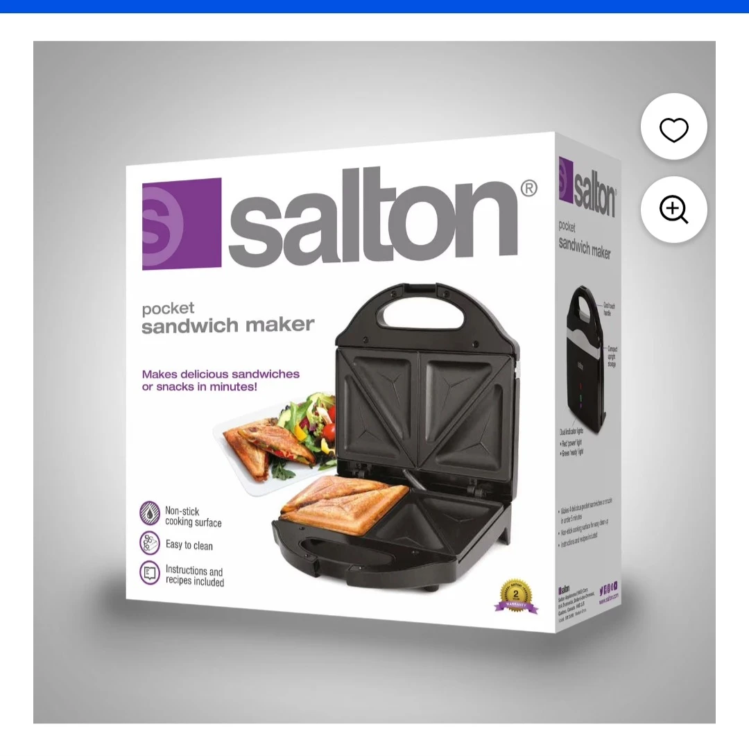 Salton Pocket Sandwich Maker - photo 2