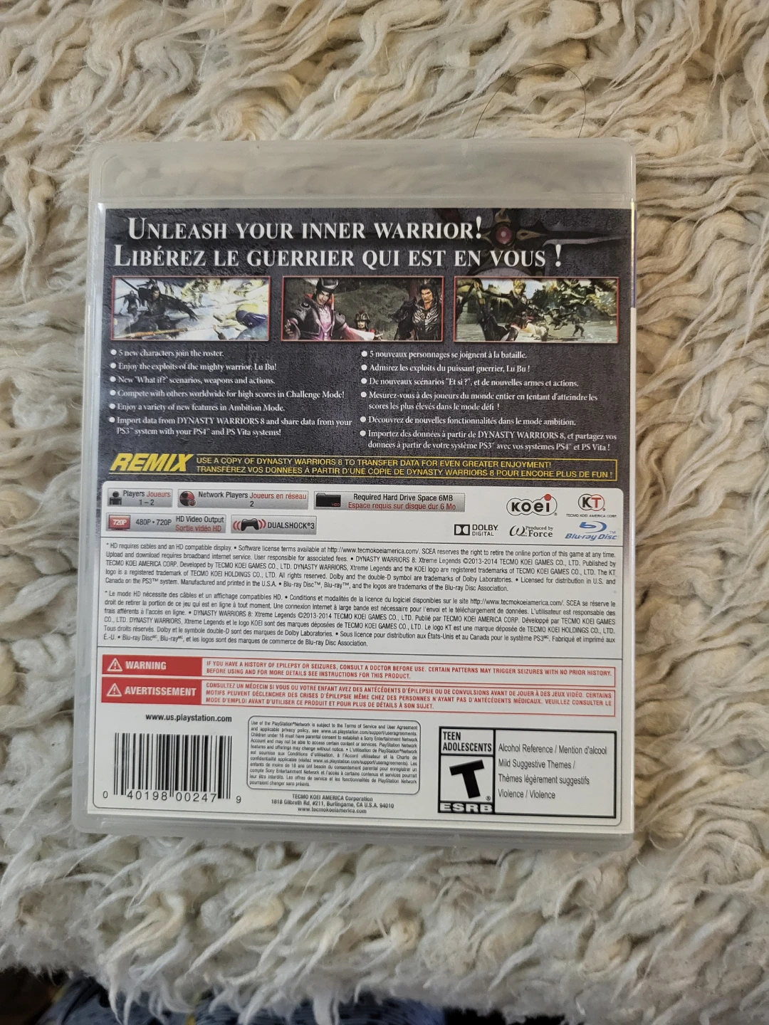 Dynasty Warriors 8: Xtreme Legends Complete Edition PS3 Game - photo 2