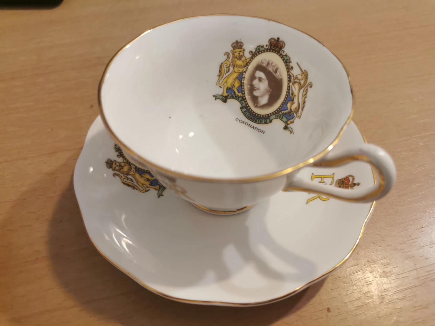 Royal Albert Bone China Coronation Cup and Saucer Set