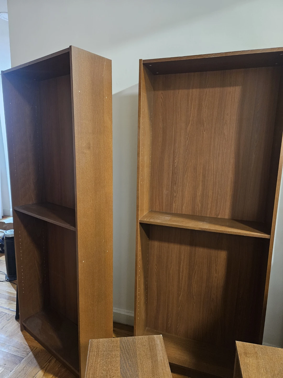 Two (2) Billy Bookcases with extensions
