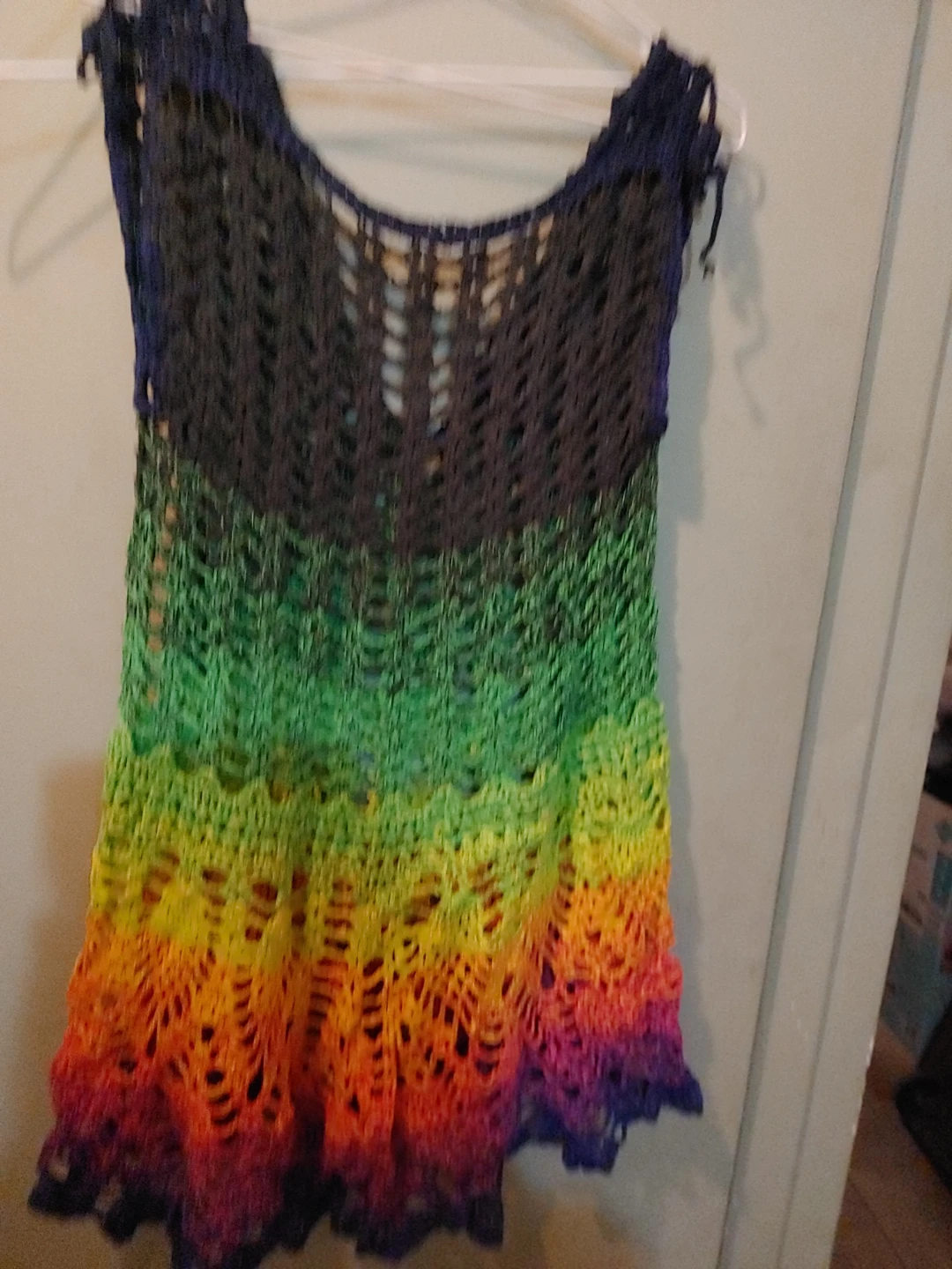 Crocheted Rainbow Tank Top - size S - photo 2
