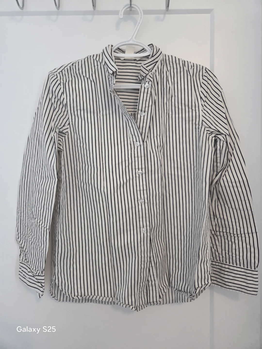 H&M Striped Button-Up Shirt - Size 0