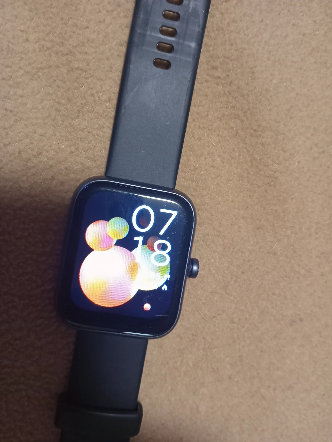 Black Smartwatch with Charger