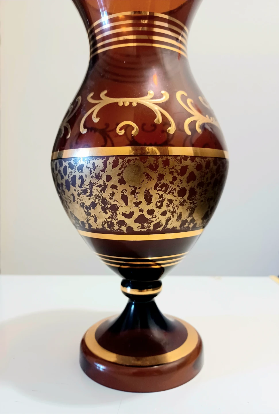 Vtg Italian Handmade Vecchia Murano Crystal Vase - photo 4