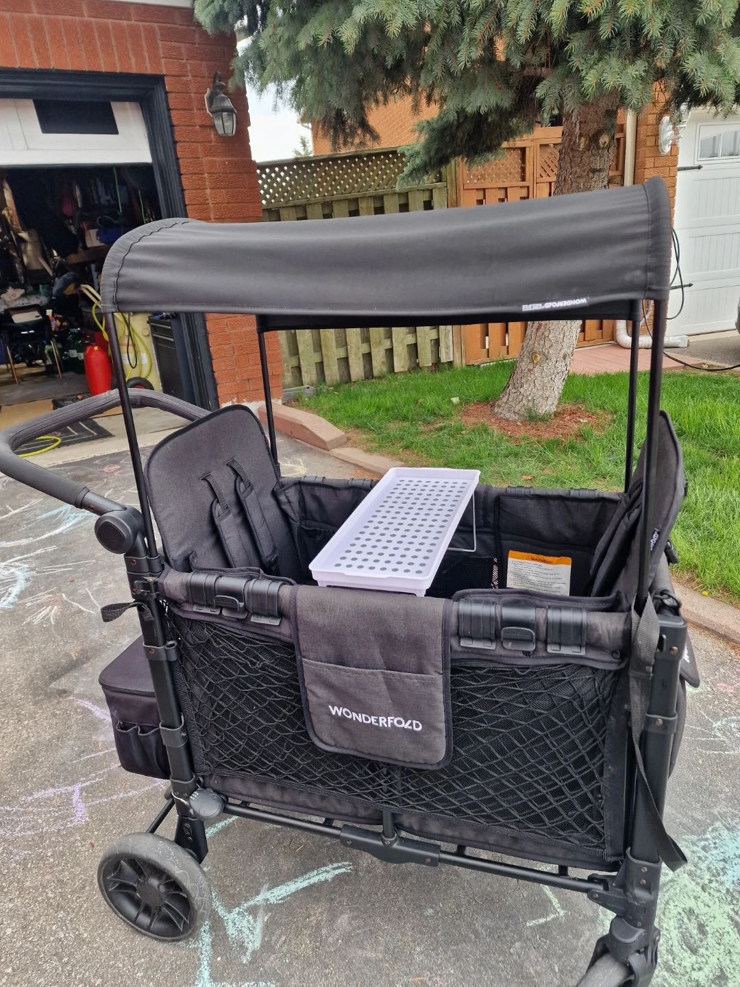 Wonderfold Wagon with Canopy and Tray