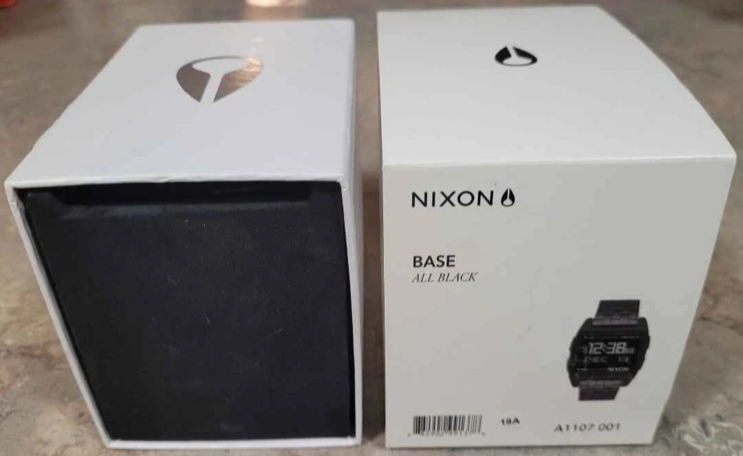 Nixon Home Base Black Stainless Steel Band Digital Watch w/ Box - photo 2