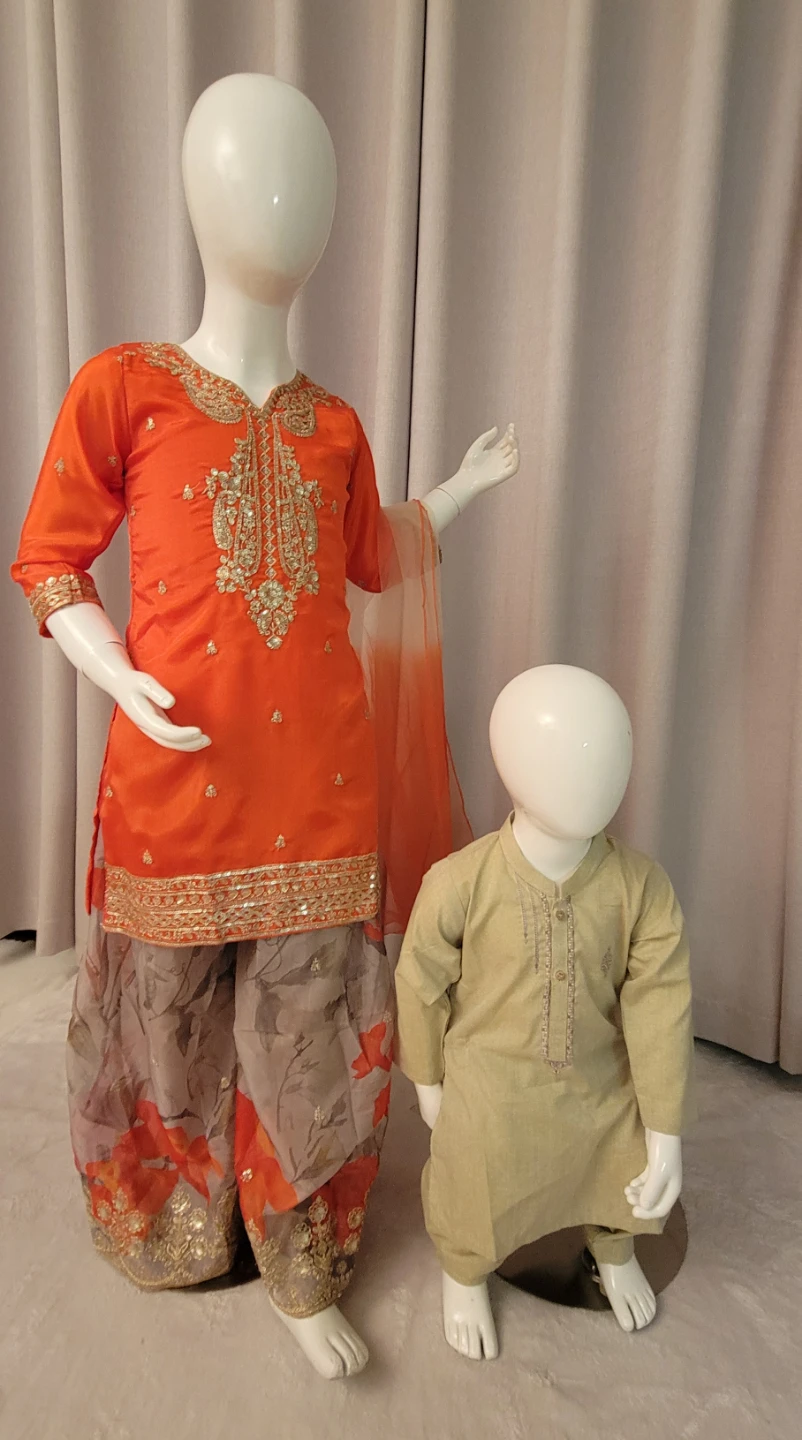 Pakistani/ indian/ afghan  boys / girls fancy clothes for eid - photo 4