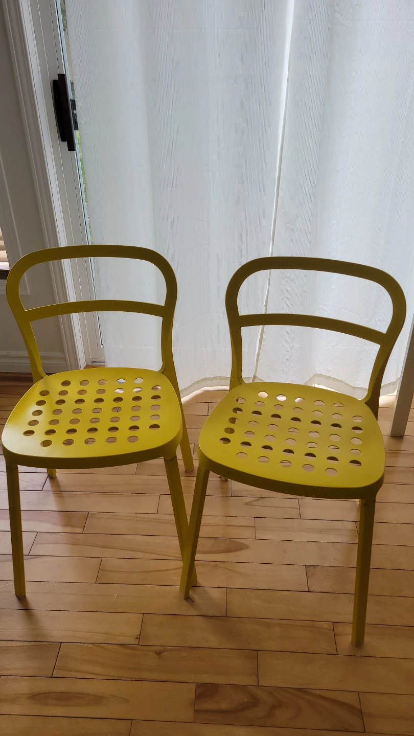 IKEA Yellow Chairs (Set of 2)
