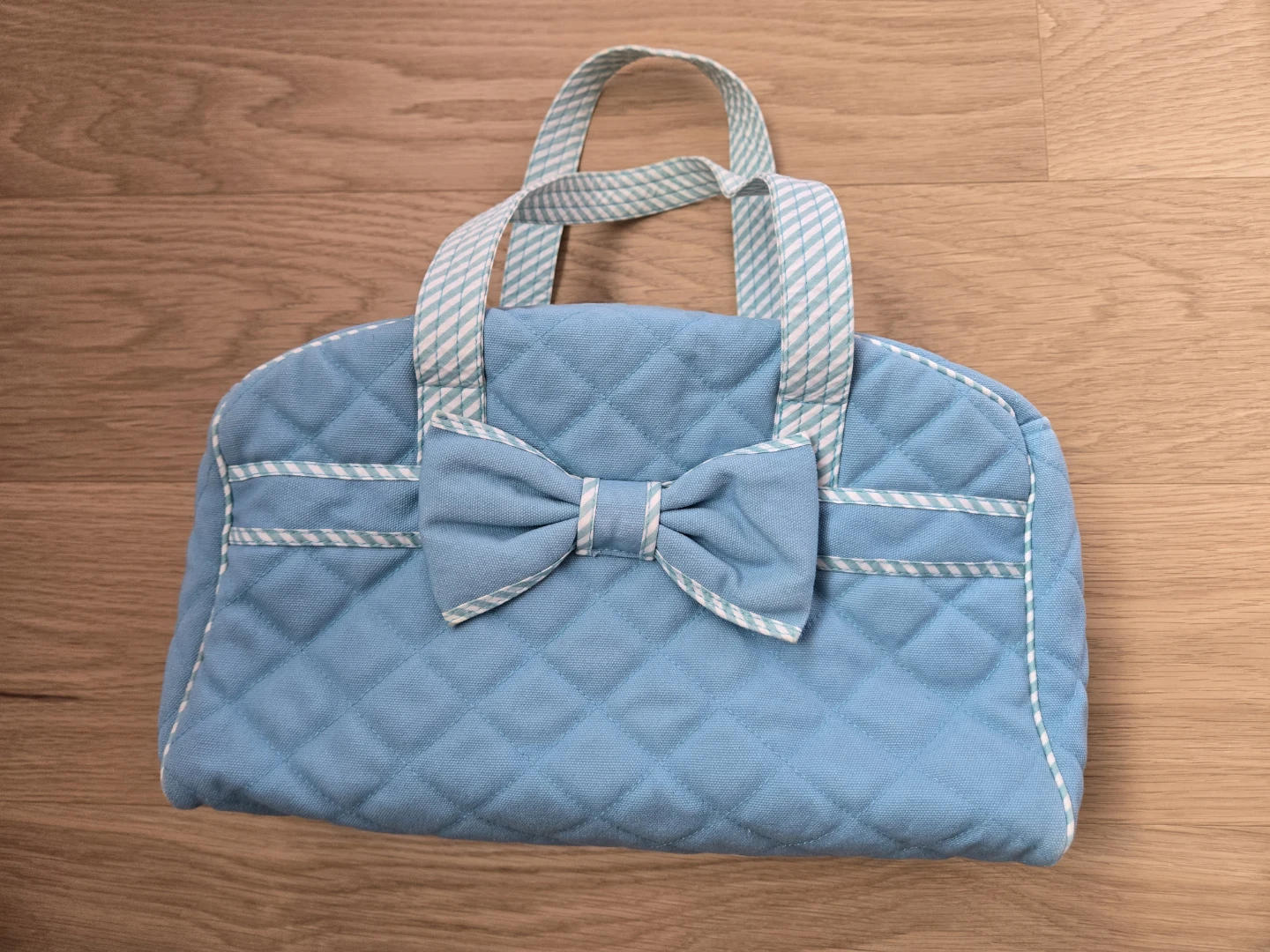 NaRaYa Tiffany Blue Handbag Purse Bag Ribbon Bow