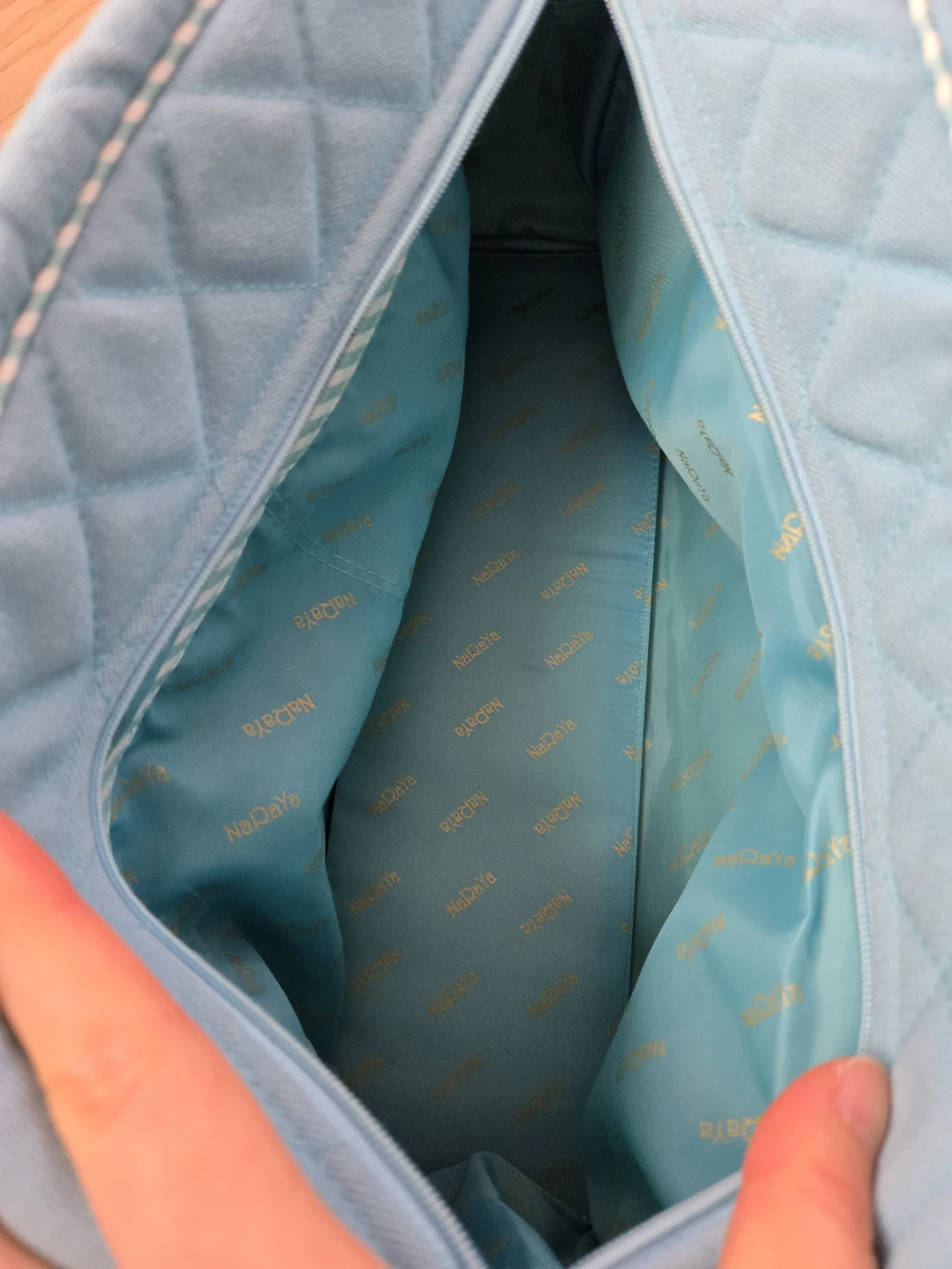 NaRaYa Tiffany Blue Handbag Purse Bag Ribbon Bow - photo 4