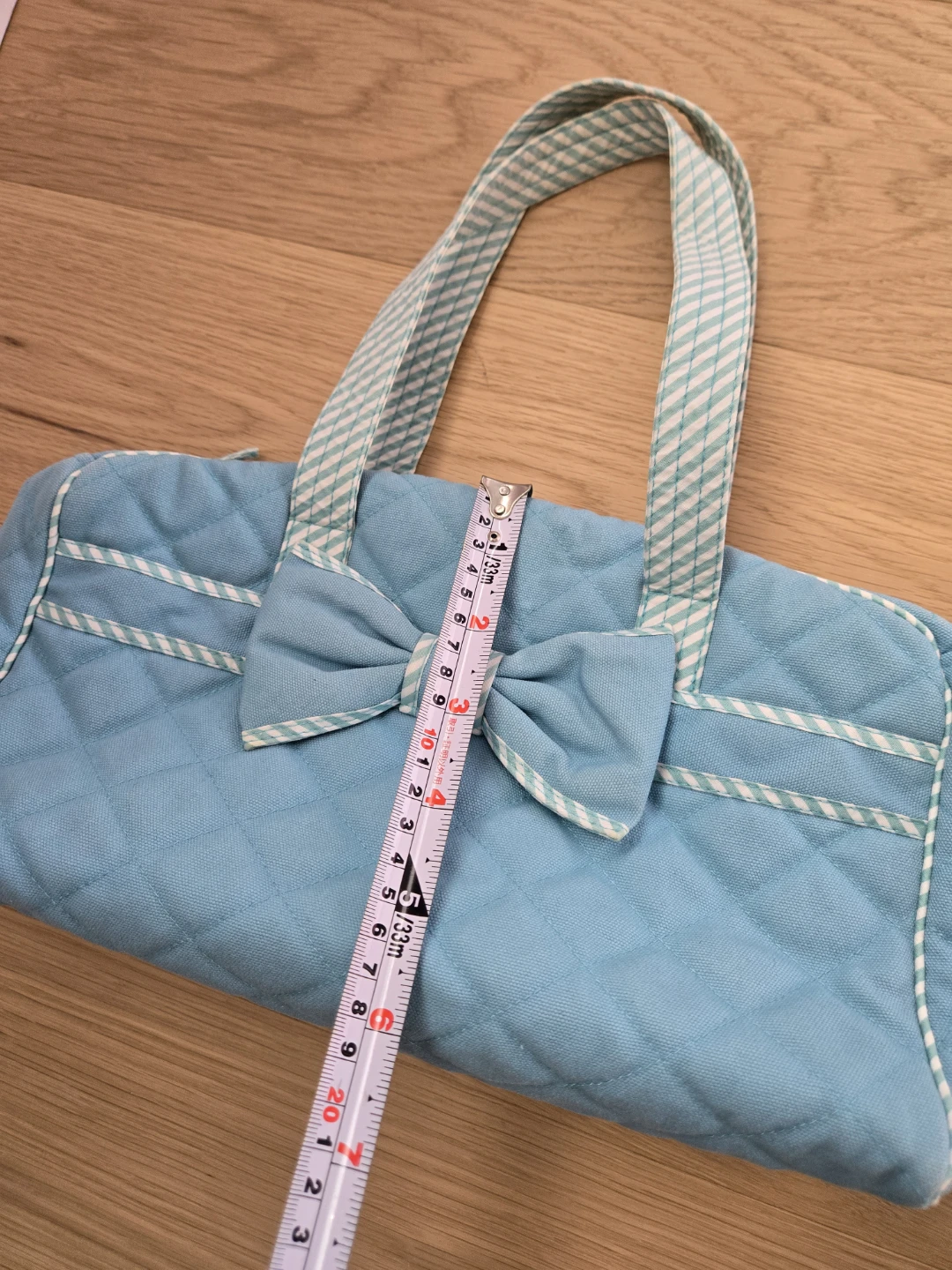 NaRaYa Tiffany Blue Handbag Purse Bag Ribbon Bow - photo 5