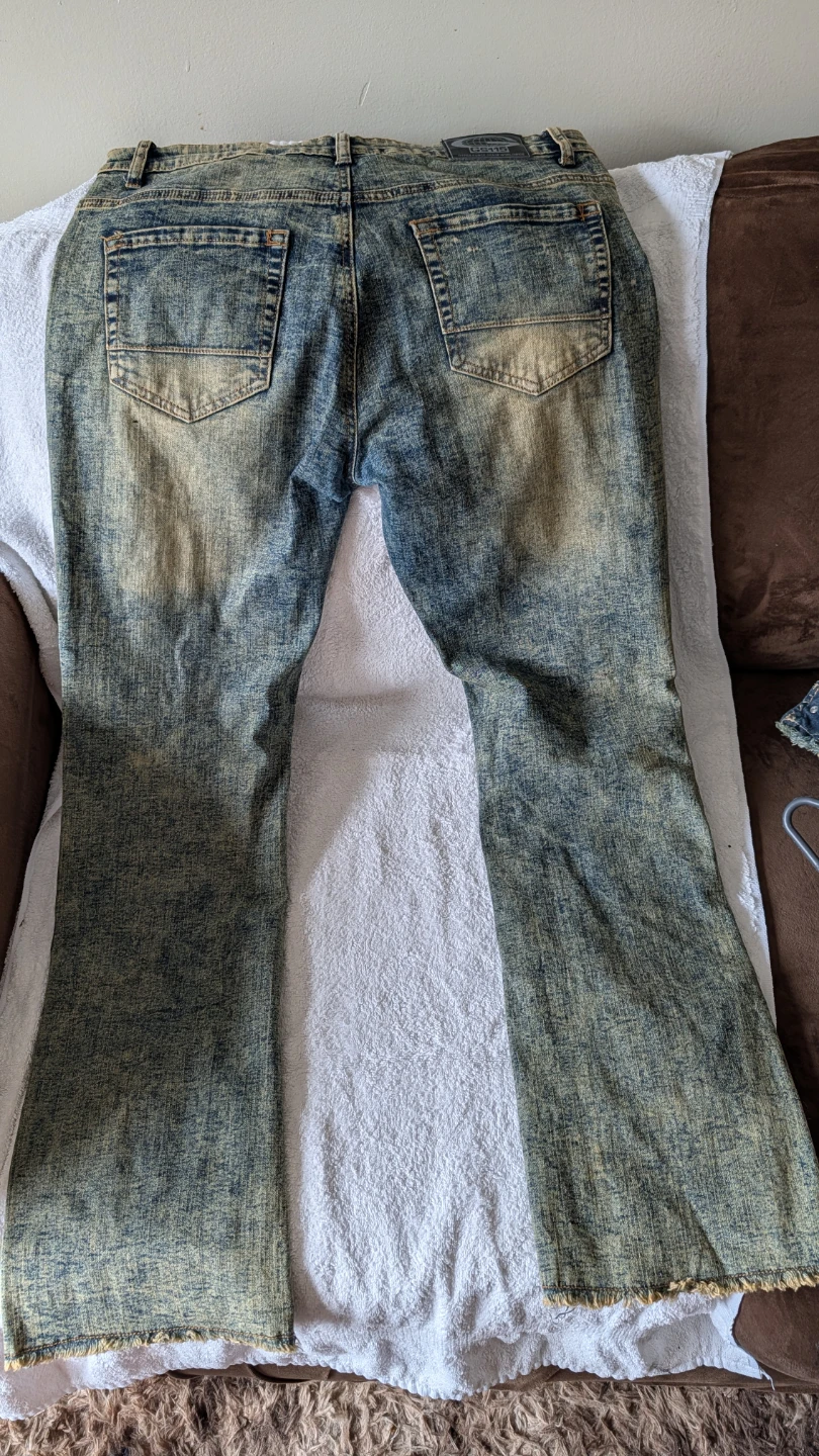 Washed Denim Jacket and Flare Jeans Set - photo 4