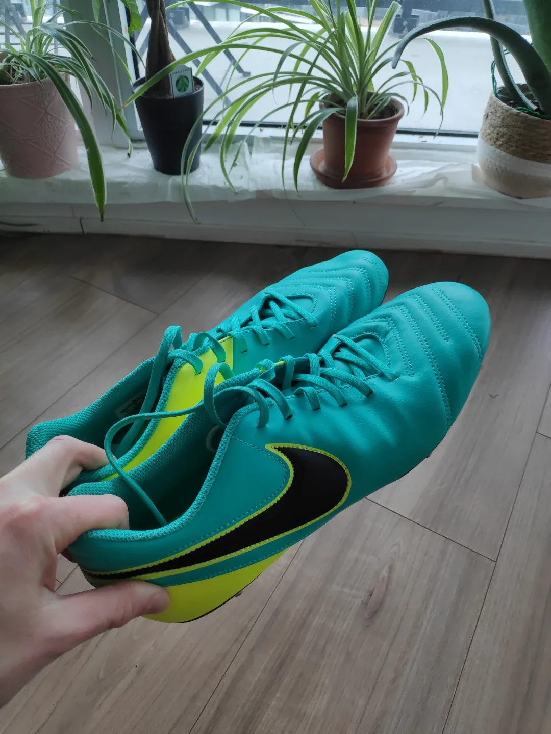 Nike Tiempo Soccer Cleats - Jade Volt Color - US Size 11