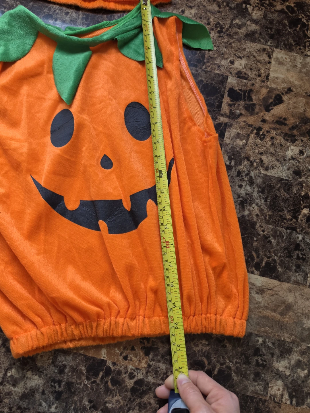 Brand New Baby Pumpkin Playsuit with Hood for Dress Up - photo 3