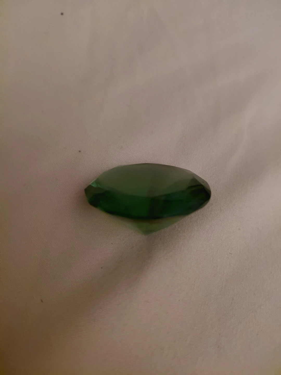 Green Glass Gem Paperweight - photo 2