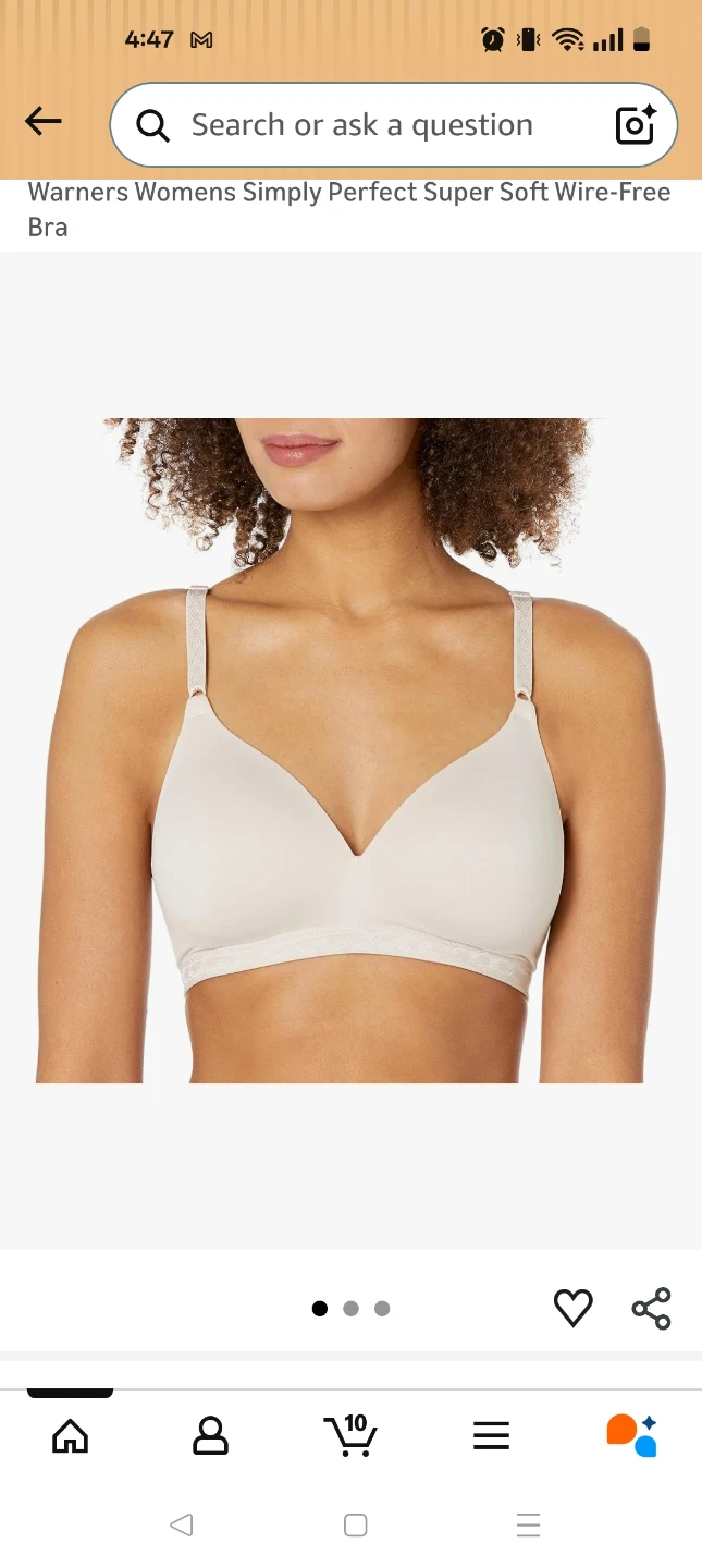 Warner's Women's Simply Perfect Super Soft Wire-Free Bra 36B