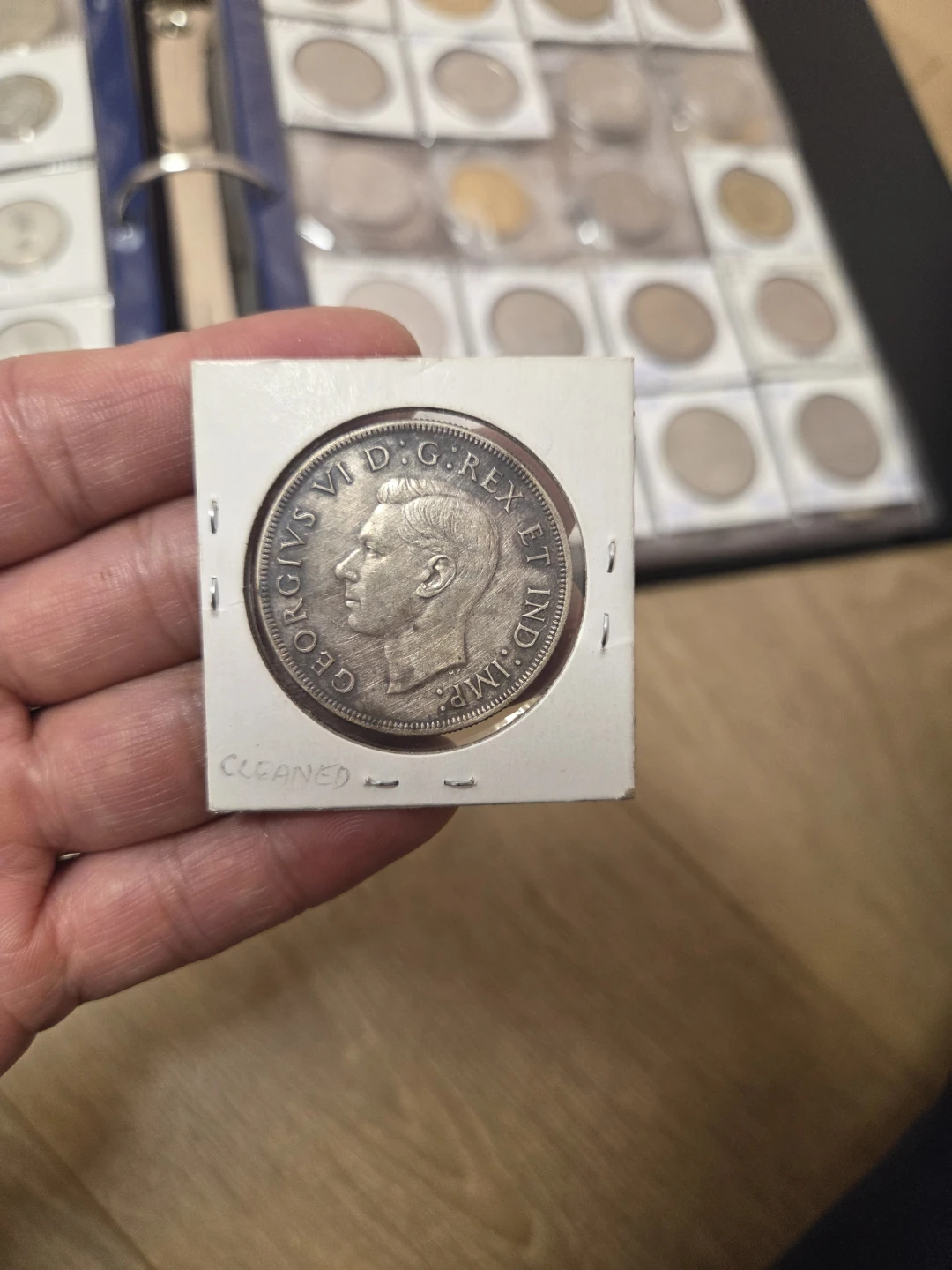 1945 Canadian Silver Dollar Coin - photo 2