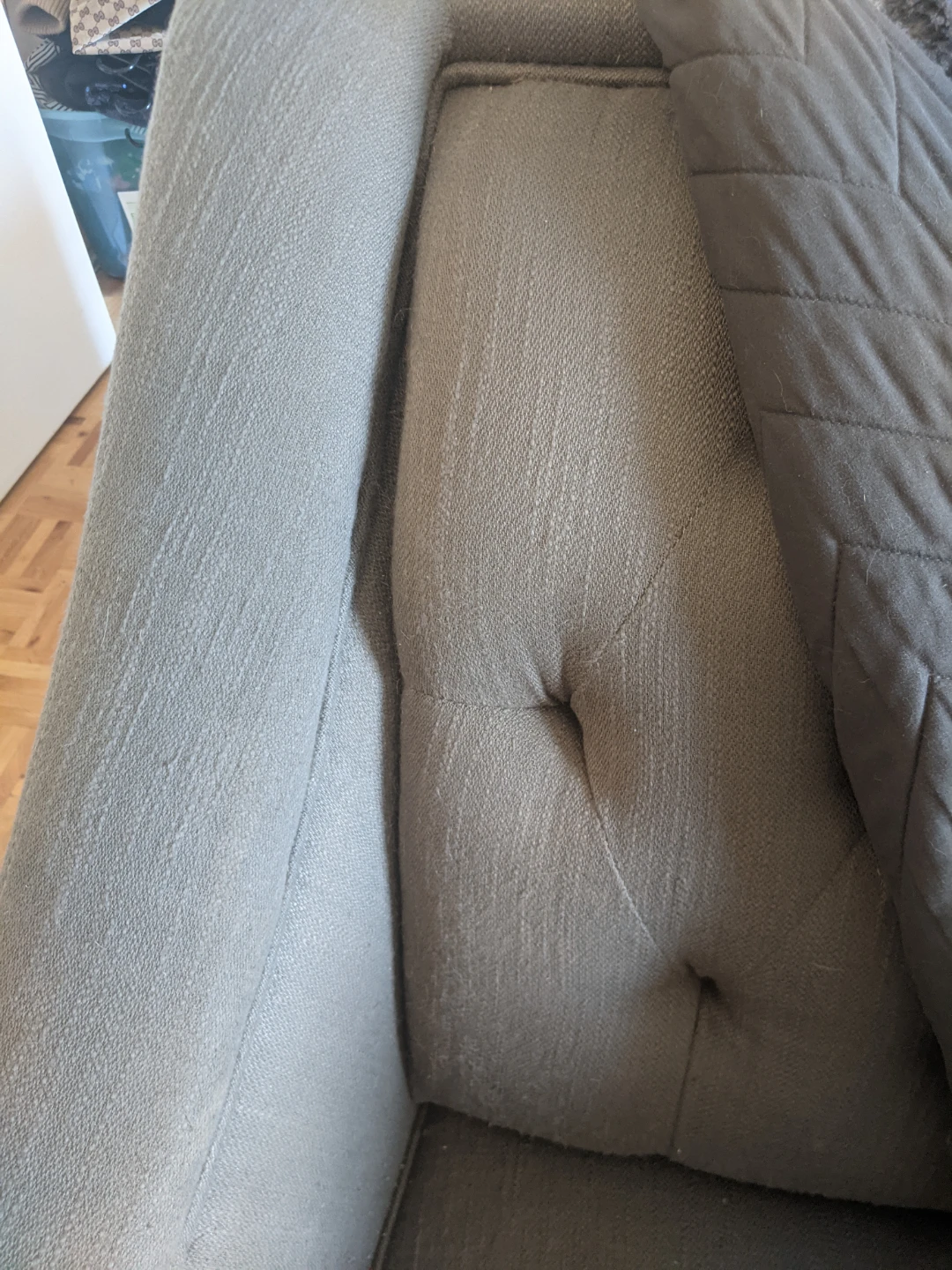 Grey Tufted Sofa - photo 2