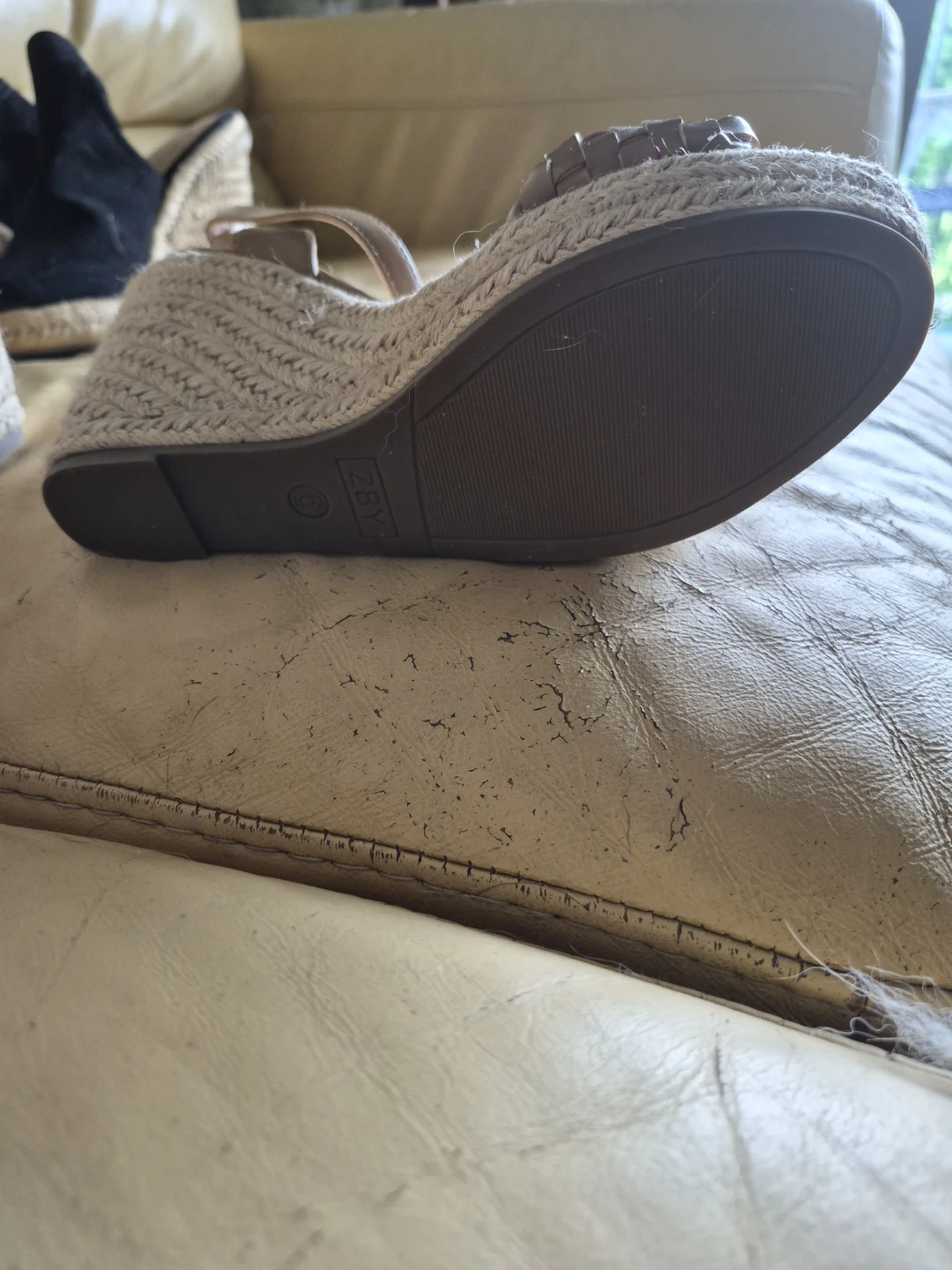 Contigo Women's Wedge Espadrille Sandals Tan Size 6 - photo 2