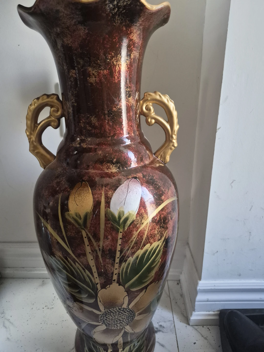 Decorative Ceramic Vase with Handles