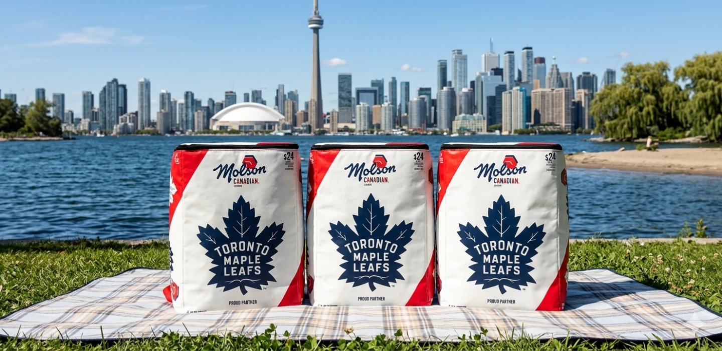NEW Toronto Maple Leafs x Molson 24-Can Cooler Bags (Set of 4)