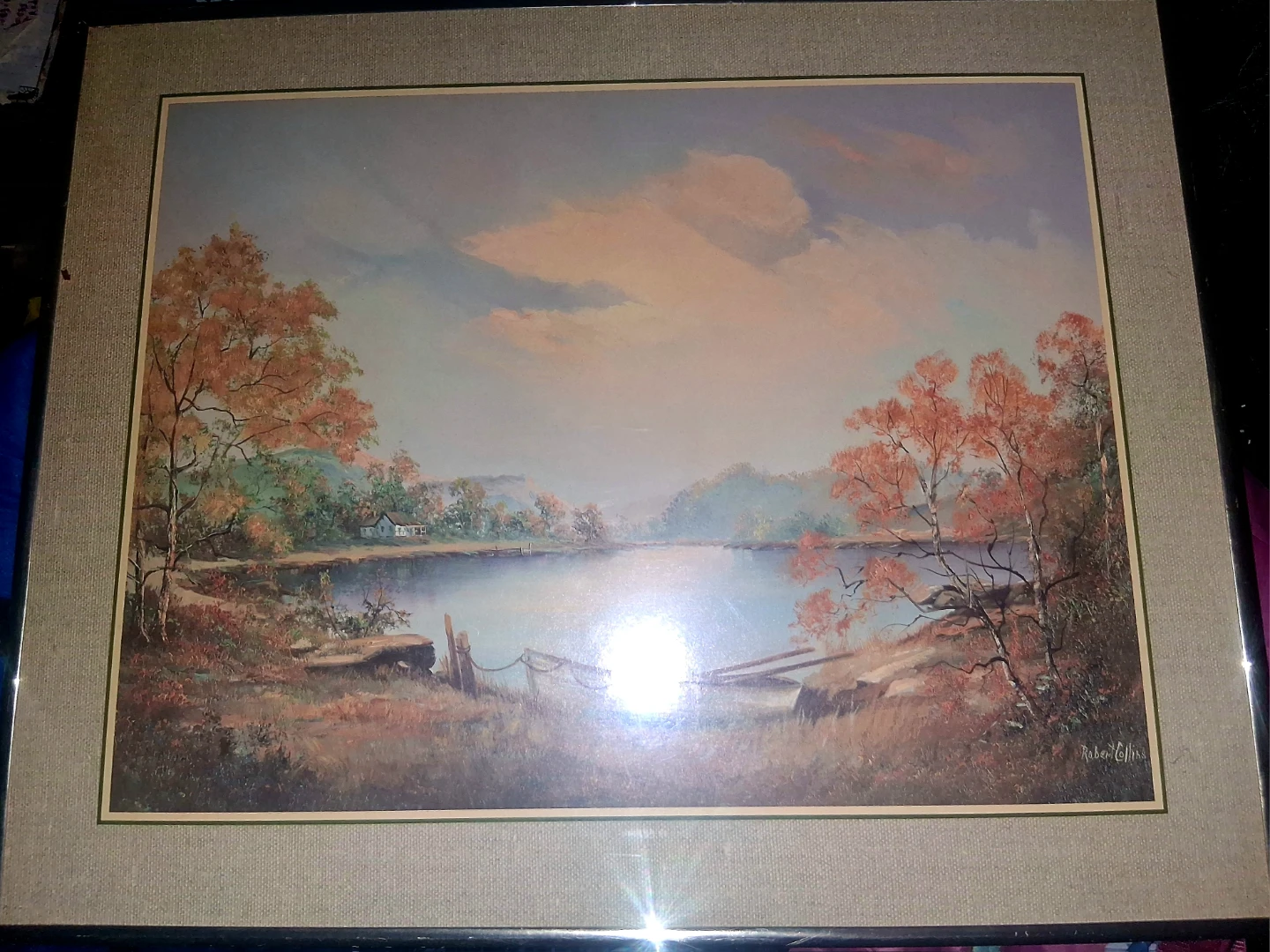 Framed Landscape Painting by Robert Collins