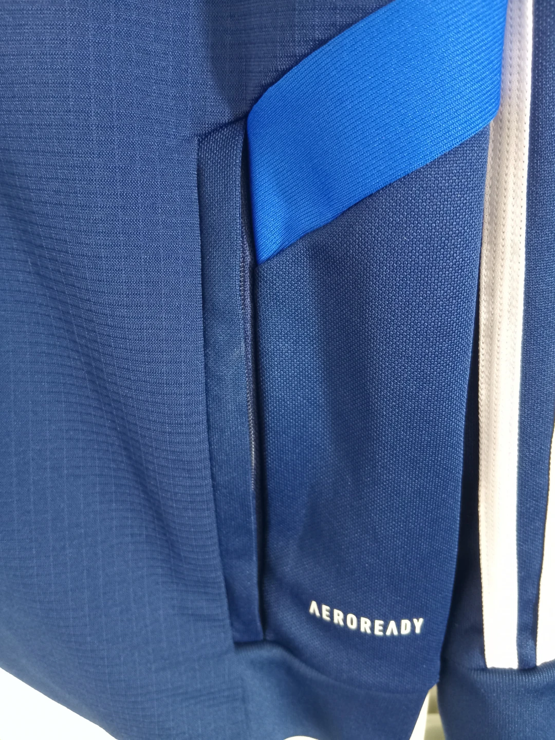 Adidas Track Jacket Blue AEROREADY Size L - photo 3
