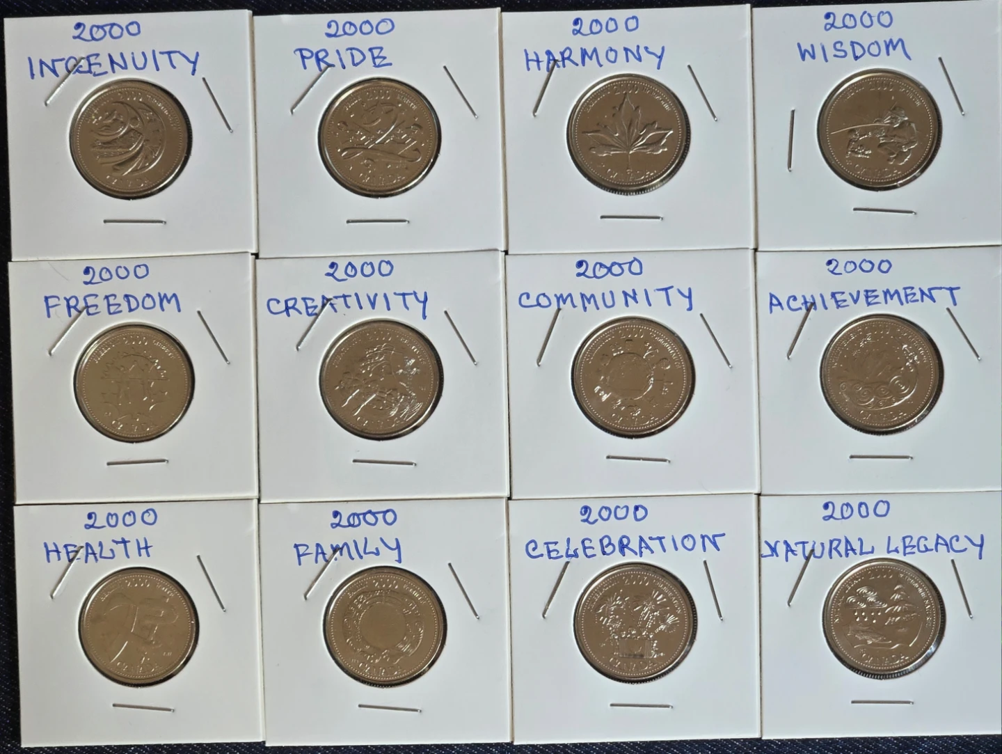 2000 Canadian Millennium Quarter - 12 Coin Set - photo 2