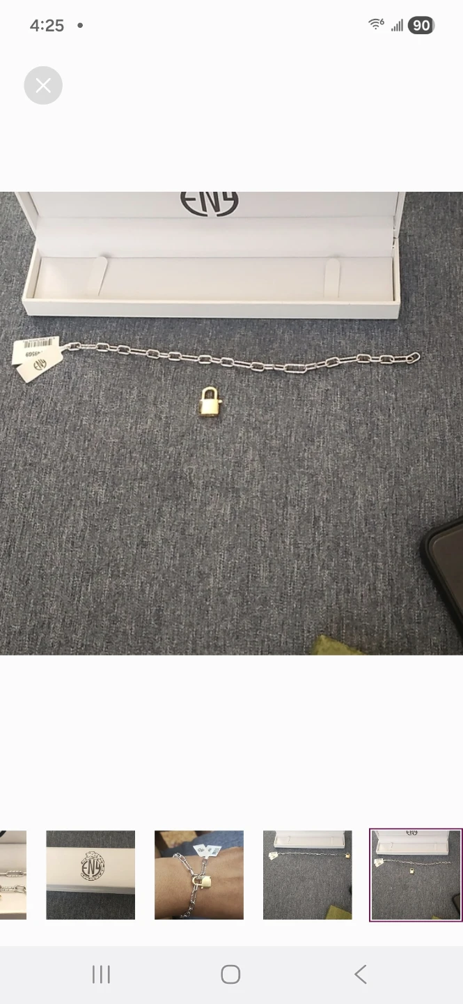 NWT -  ENY (EFFY NY) Lock Charm Bracelet - photo 5