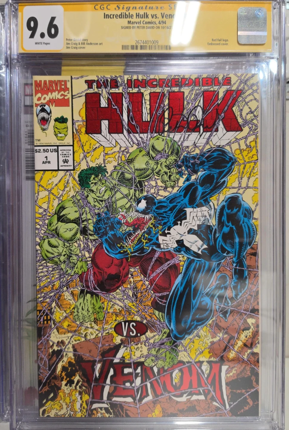 Incredible Hulk vs. Venom Marvel Comics CGC Signature Series
