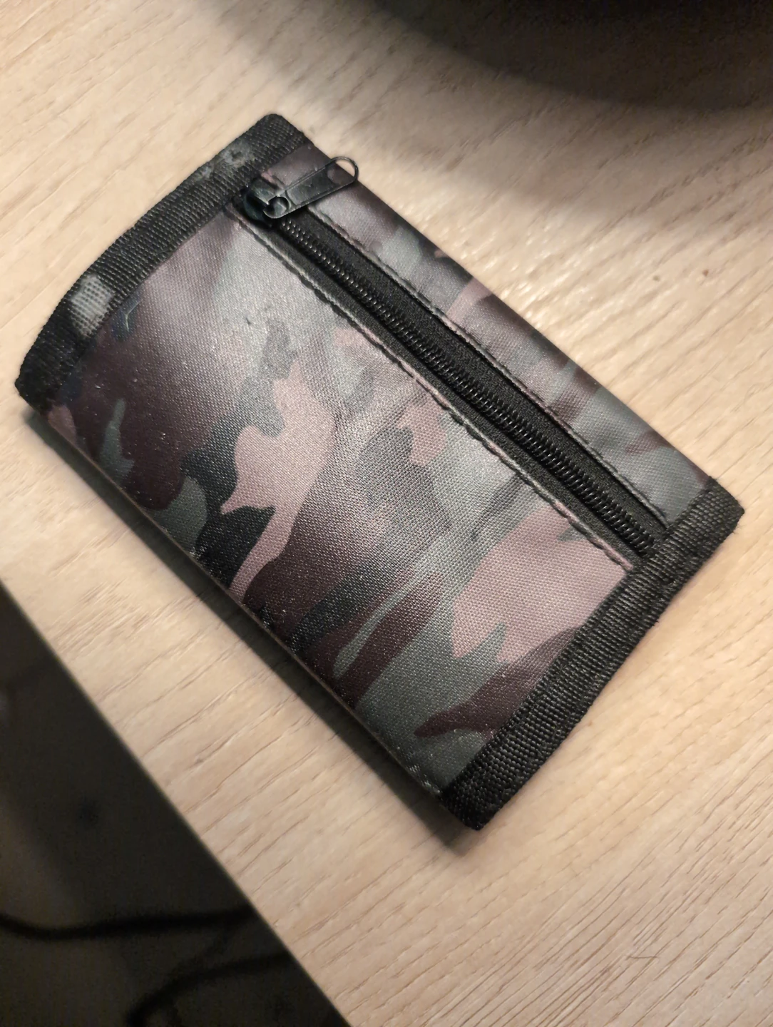 Camouflage Tri-Fold Wallet with Zipper Coin Pocket
