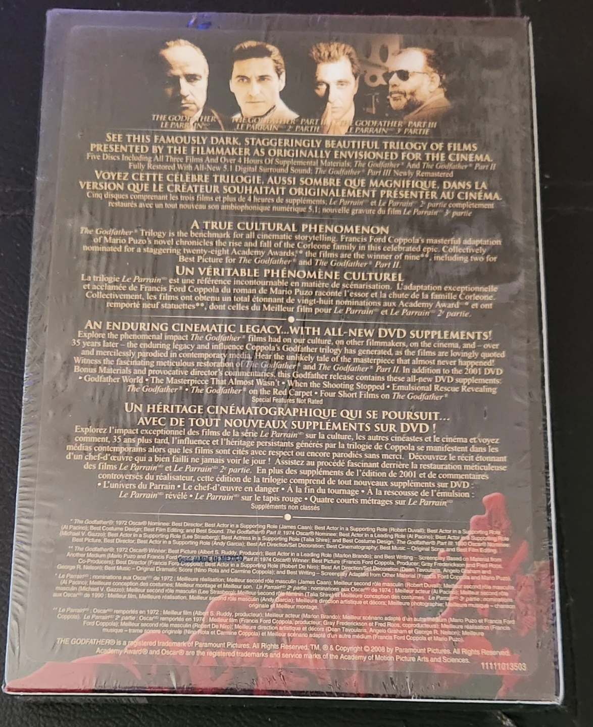 The Godfather Trilogy DVD Box Set (Coppola Restoration) – Sealed - photo 2