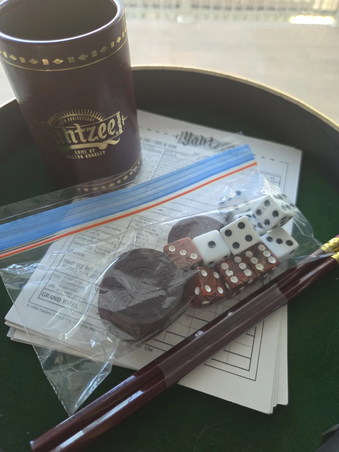 Yahtzee Dice Game Set with Cup and Scorecards