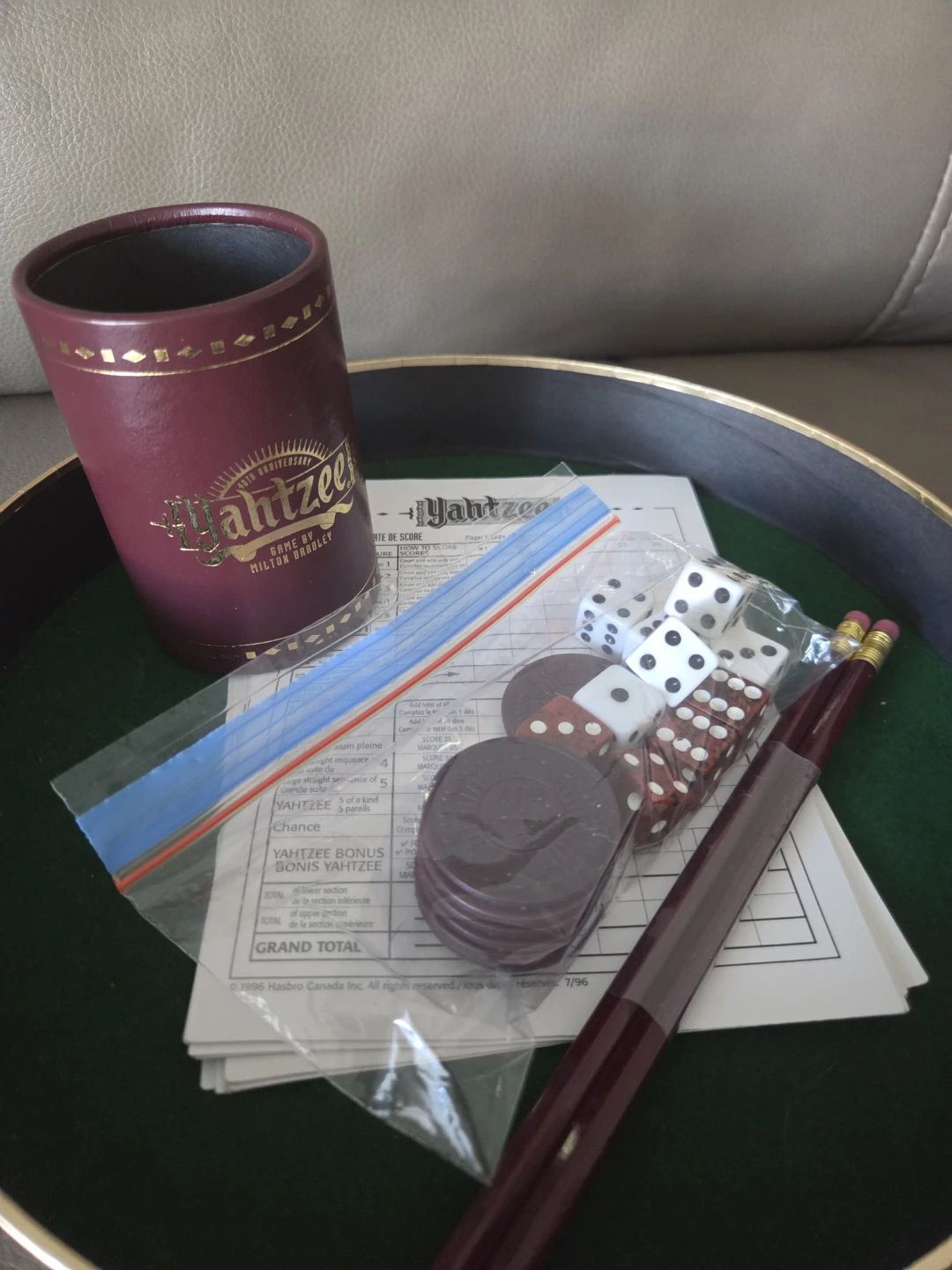 Yahtzee Dice Game Set with Cup and Scorecards - photo 2