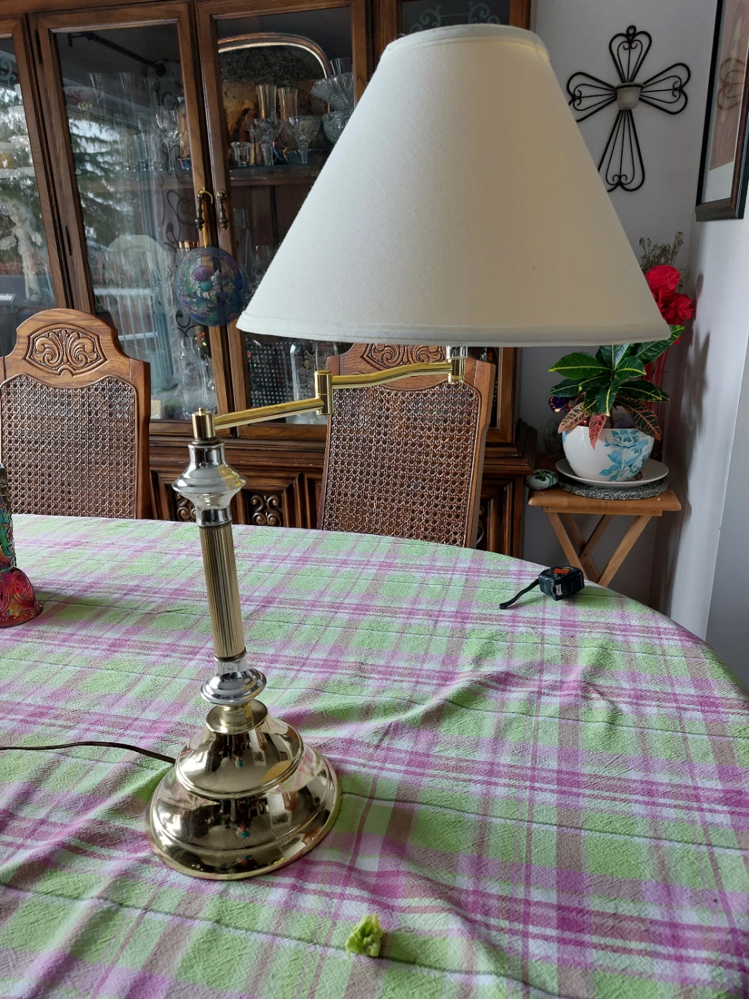 Adjustable Brass Table Lamp