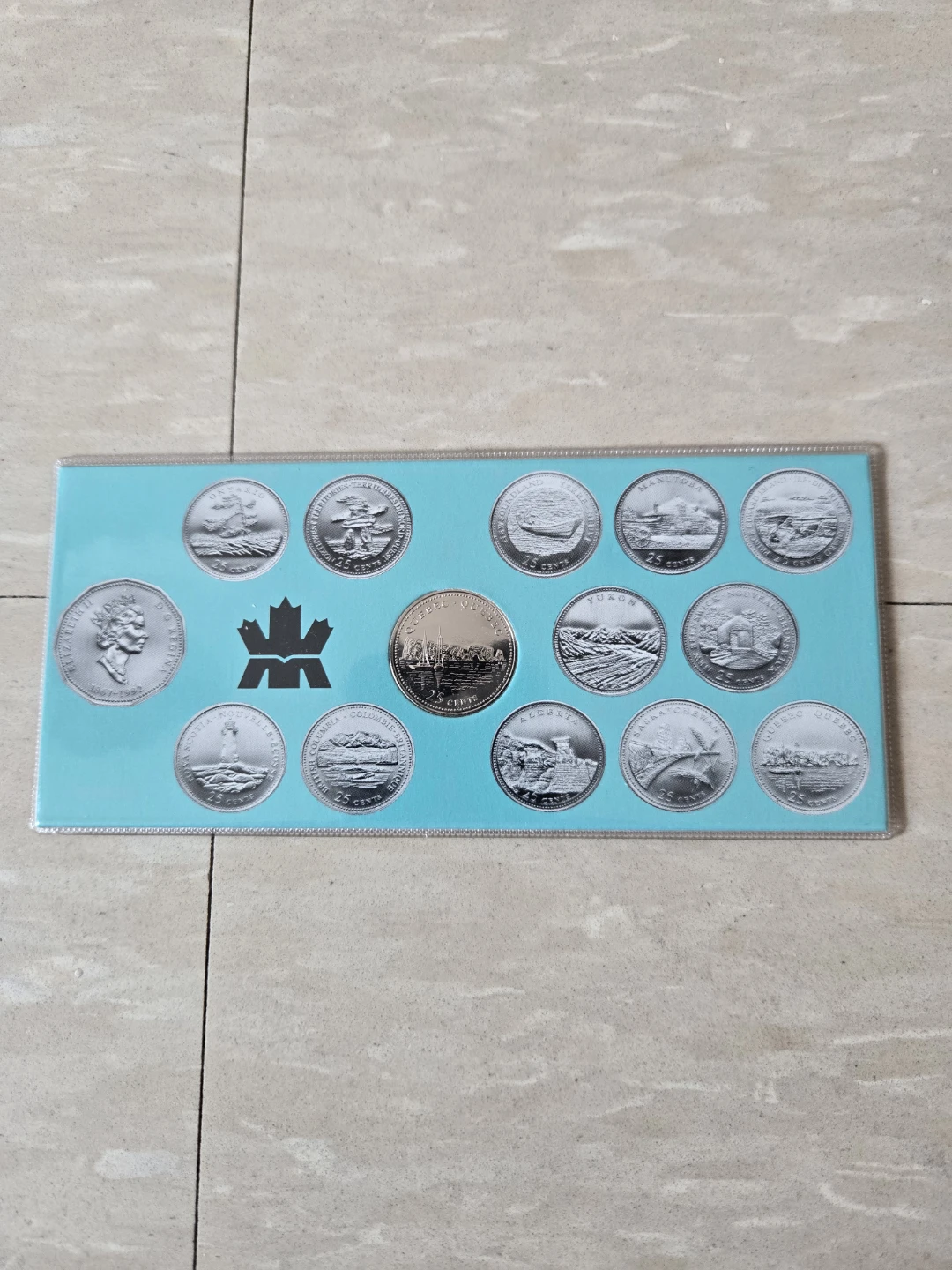 Royal Canadian Mint 1992 Canada 125th Anniversary 25c Coin.