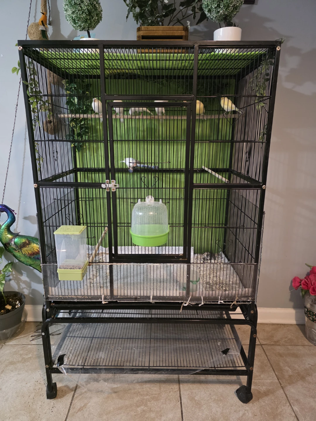 Large Bird Cage with Stand - photo 2