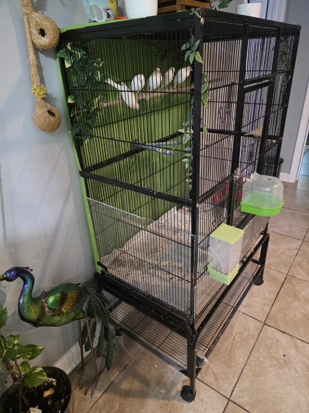 Large Bird Cage with Stand - photo 4