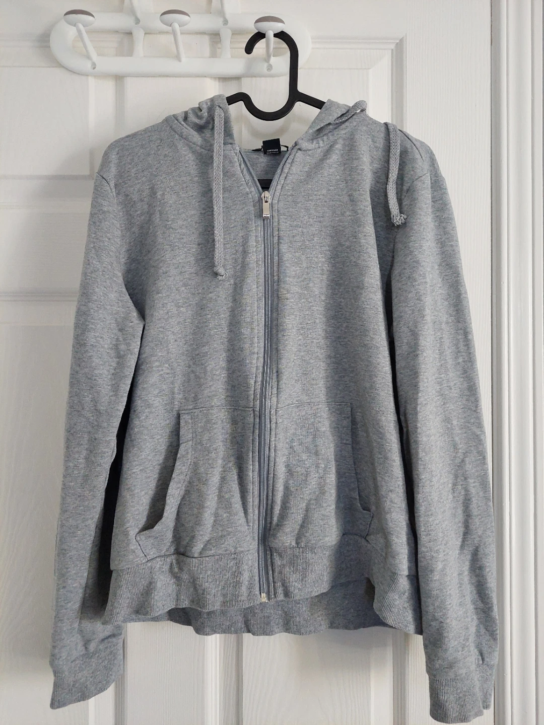 Ambiance Grey Full-Zip Hoodie - Size L