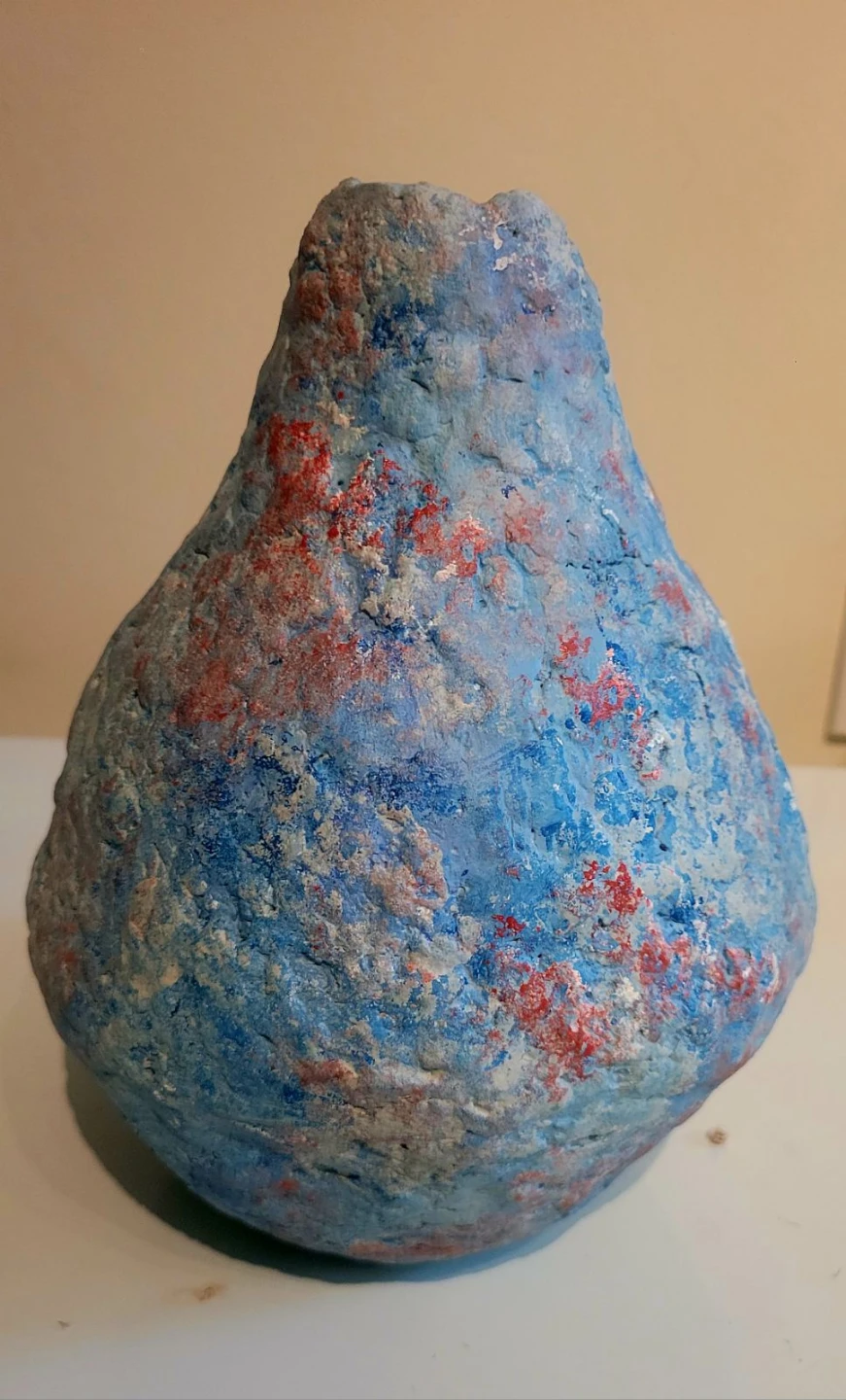 Handmade Textured Vase with Cotton Stems - photo 4