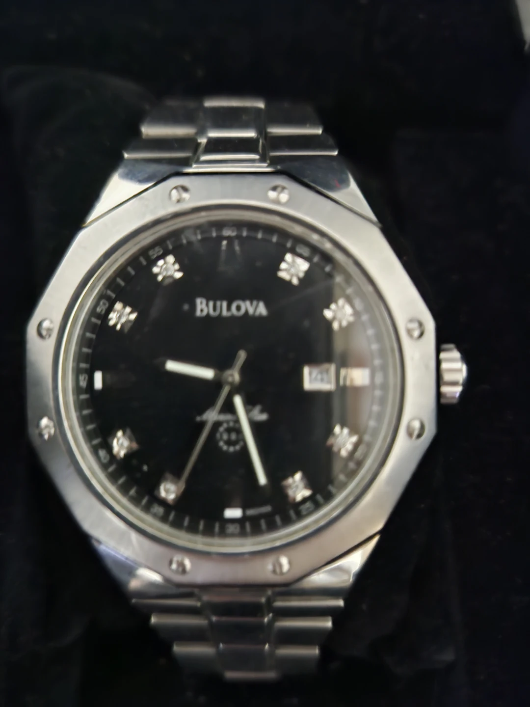 Bulova DIVE STAR  DIAMOND WATCH Men's Stainless Steel Watch