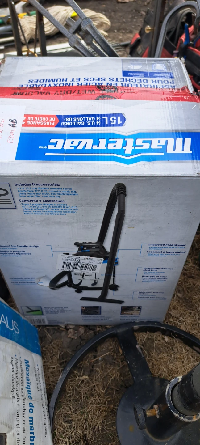 Mastervac 15L (4 US Gallons) Wet/Dry Vacuum