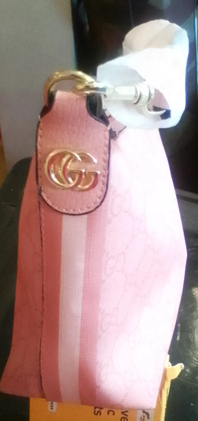 Pink Gucci Monogram Shoulder Bag