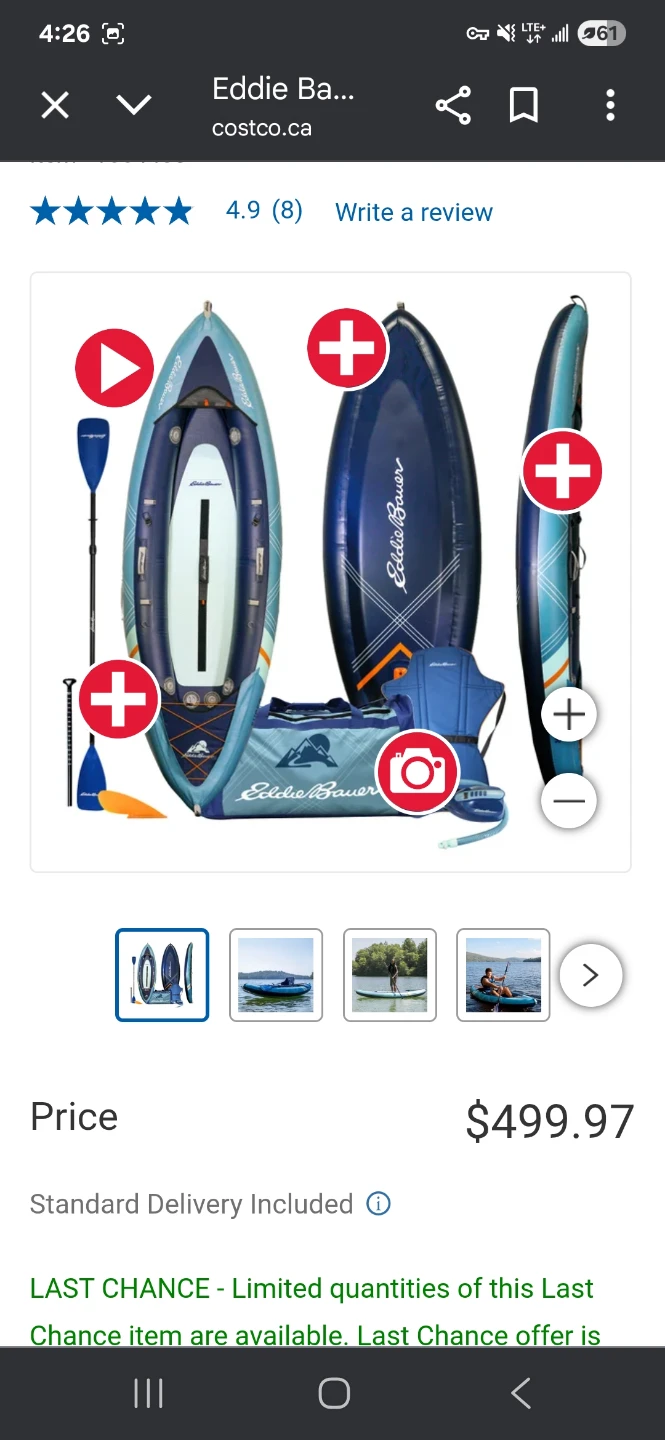 Eddie Bauer Inflatable Kayak