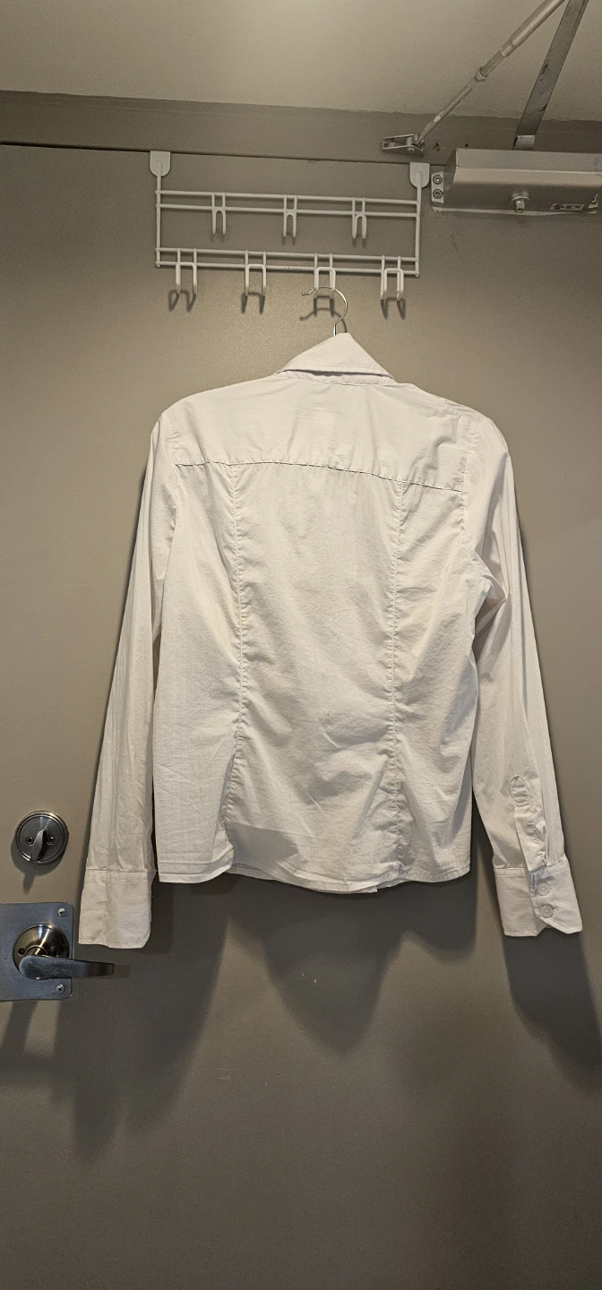 Tavan & Mitto Montreal Women's White Button-Up Shirt Size 12 - photo 4