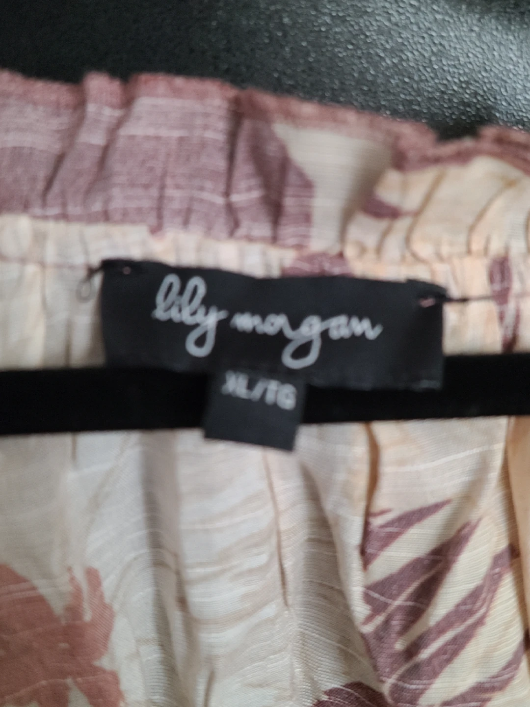 Lily Morgan XL/TG Brown Floral Print Top - photo 2